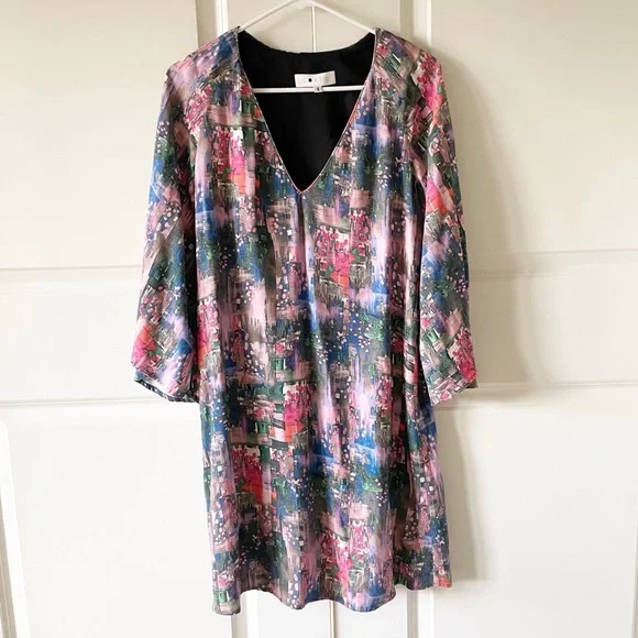 Cor|Y Dresses | Cor|Y Pastel Abstract Print Kimono Style Flowy Dress Size 6 | Color: Blue/Pink | Size: 6 | Pm-78316019's Closet